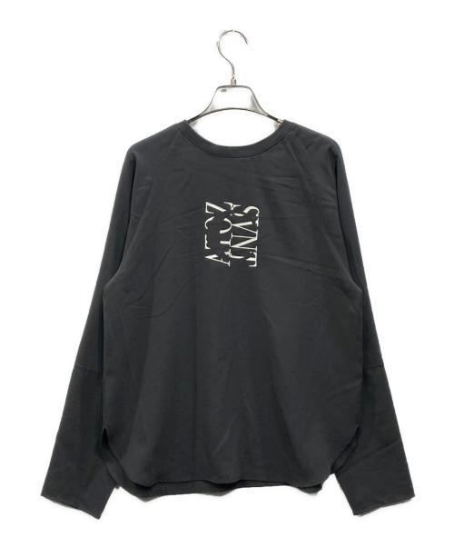 COLLAGE GALLARDAGALANTE（コラージュ ガリャルダガランテ）COLLAGE GALLARDAGALANTE (コラージュ ガリャルダガランテ) 2WAYラグランジョーゼットロンT グレー サイズ:Freeの古着・服飾アイテム