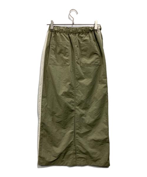COLLAGE GALLARDAGALANTE（コラージュ ガリャルダガランテ）COLLAGE GALLARDAGALANTE (コラージュ ガリャルダガランテ) サイドラインパラシュートスカート カーキ サイズ:Freeの古着・服飾アイテム