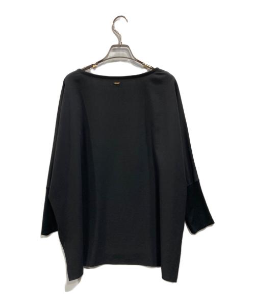 COLLAGE GALLARDAGALANTE（コラージュ ガリャルダガランテ）COLLAGE GALLARDAGALANTE (コラージュ ガリャルダガランテ) ジャージ袖リブブラウス ブラック サイズ:Freeの古着・服飾アイテム