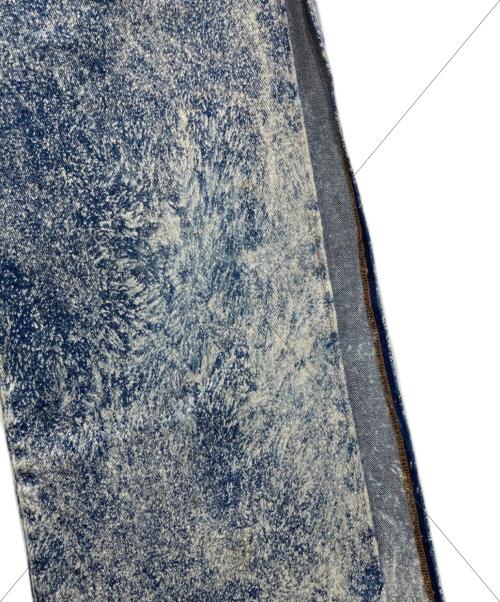 MSGM（エムエスジーエム）MSGM (エムエスジーエム) ケミカルウォッシュ加工デニムパンツ インディゴ サイズ:40の古着・服飾アイテム