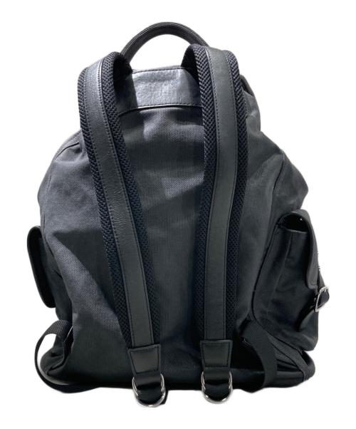 DSQUARED2（ディースクエアード）DSQUARED2 (ディースクエアード) コーティングキャンバスリュック ブラックの古着・服飾アイテム