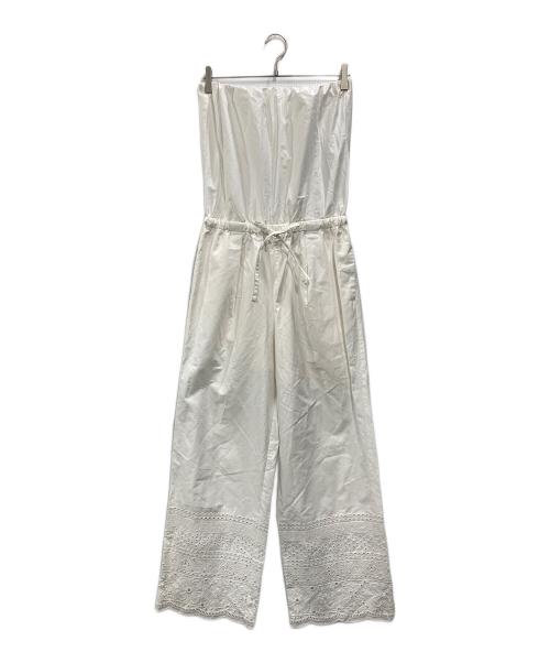 Spick and Span（スピック＆スパン）Spick and Span (スピックアンドスパン) エンブロイダリーコンビネゾン ホワイト サイズ:Freeの古着・服飾アイテム