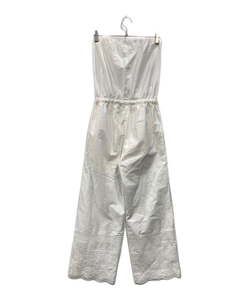 Spick and Span（スピック＆スパン）Spick and Span (スピックアンドスパン) エンブロイダリーコンビネゾン ホワイト サイズ:Freeの古着・服飾アイテム
