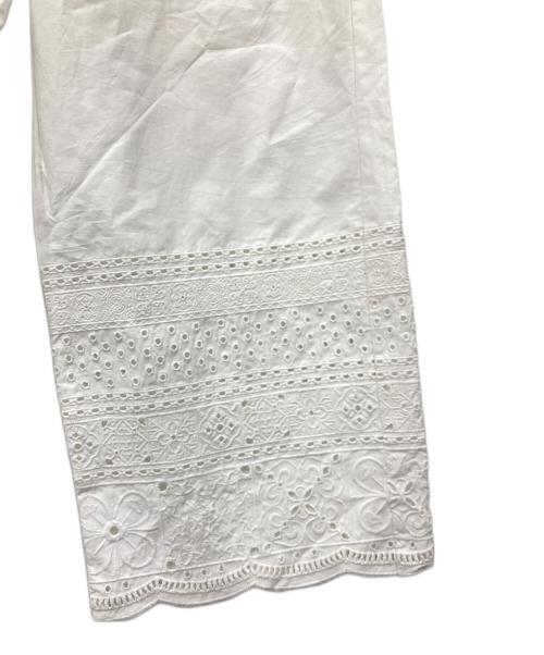 Spick and Span（スピック＆スパン）Spick and Span (スピックアンドスパン) エンブロイダリーコンビネゾン ホワイト サイズ:Freeの古着・服飾アイテム