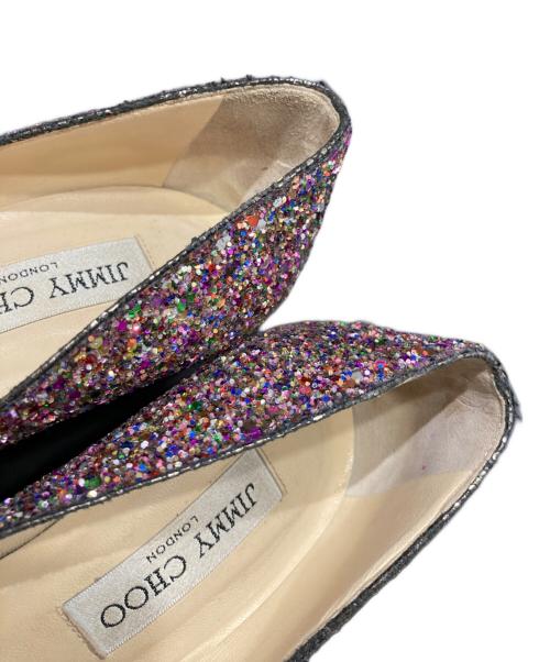 JIMMY CHOO（ジミーチュウ）JIMMY CHOO (ジミーチュウ) グリッターパンプス マルチカラー サイズ:23.5㎝の古着・服飾アイテム