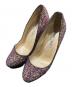 JIMMY CHOO（ジミーチュウ）の古着「グリッターパンプス」｜マルチカラー