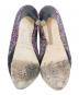 中古・古着 JIMMY CHOO (ジミーチュウ) グリッターパンプス マルチカラー サイズ:23.5㎝：3500円