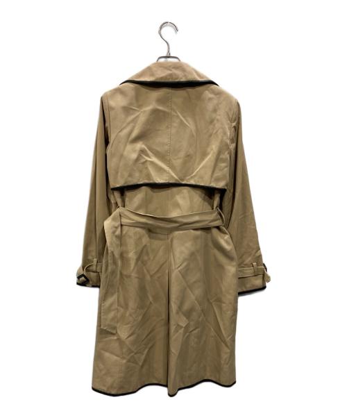 theory（セオリー）theory (セオリー) レザーパイピングトレンチコート ブラウン サイズ:Ｓの古着・服飾アイテム