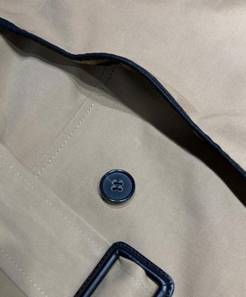 theory（セオリー）theory (セオリー) レザーパイピングトレンチコート ブラウン サイズ:Ｓの古着・服飾アイテム