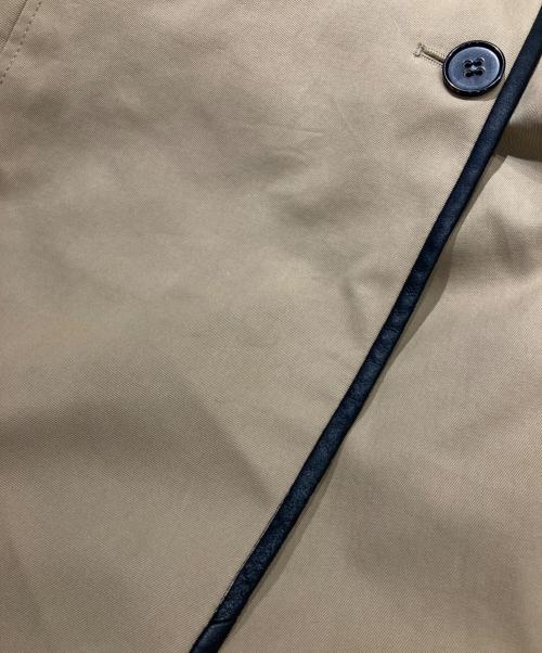 theory（セオリー）theory (セオリー) レザーパイピングトレンチコート ブラウン サイズ:Ｓの古着・服飾アイテム