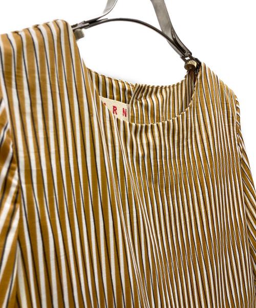 MARNI（マルニ）MARNI (マルニ) ドッキングワンピース ブラウン サイズ:Ｍの古着・服飾アイテム