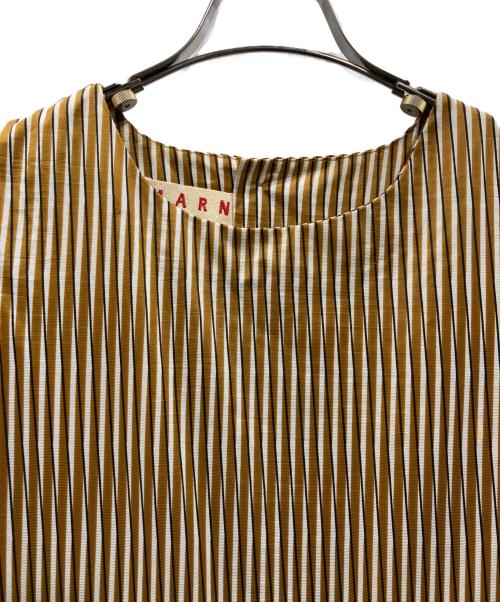 MARNI（マルニ）MARNI (マルニ) ドッキングワンピース ブラウン サイズ:Ｍの古着・服飾アイテム