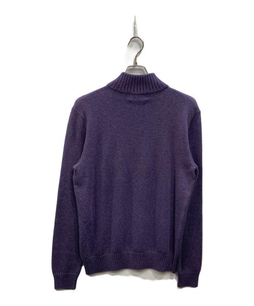 POLO RALPH LAUREN（ポロ・ラルフローレン）POLO RALPH LAUREN (ポロ・ラルフローレン) ハーフジップニット パープル サイズ:Mの古着・服飾アイテム