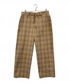 FARAHファーラー）の古着「チェックワイドパンツ」｜ベージュ