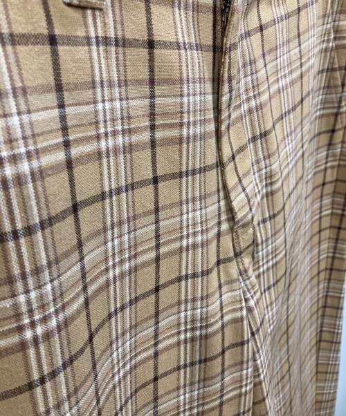FARAH（ファーラー）FARAH (ファーラー) チェックワイドパンツ ベージュ サイズ:Lの古着・服飾アイテム