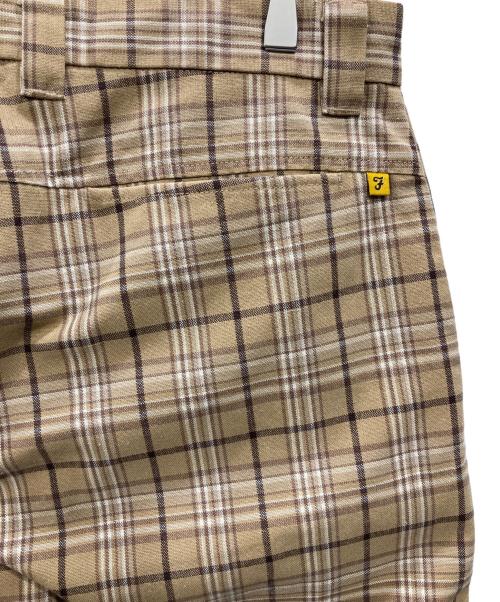 FARAH（ファーラー）FARAH (ファーラー) チェックワイドパンツ ベージュ サイズ:Lの古着・服飾アイテム