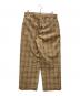 FARAH (ファーラー) チェックワイドパンツ ベージュ サイズ:L：3000円