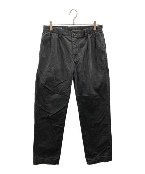 POLO RALPH LAUREN（ポロ・ラルフローレン）POLO RALPH LAUREN (ポロ・ラルフローレン) 2タックパンツ ブラック サイズ:32/34の古着・服飾アイテム
