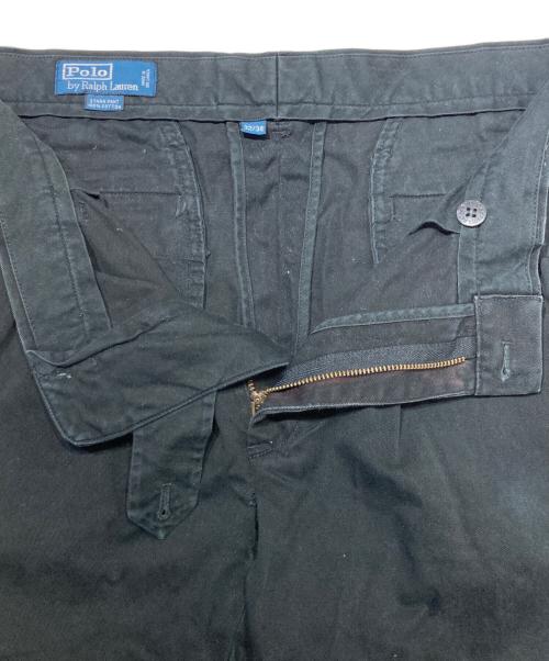 POLO RALPH LAUREN（ポロ・ラルフローレン）POLO RALPH LAUREN (ポロ・ラルフローレン) 2タックパンツ ブラック サイズ:32/34の古着・服飾アイテム