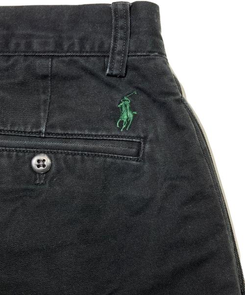 POLO RALPH LAUREN（ポロ・ラルフローレン）POLO RALPH LAUREN (ポロ・ラルフローレン) 2タックパンツ ブラック サイズ:32/34の古着・服飾アイテム