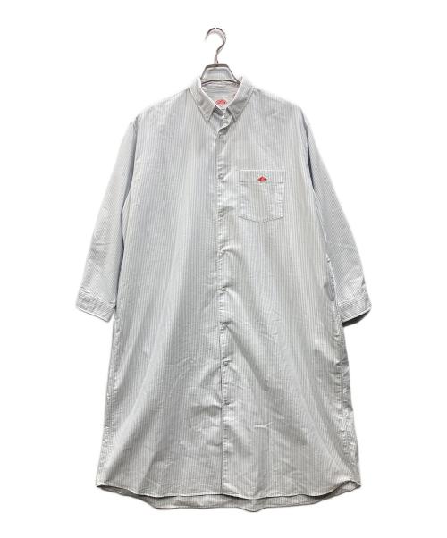 DANTON（ダントン）DANTON (ダントン) ストライプシャツワンピース スカイブルー サイズ:Sの古着・服飾アイテム