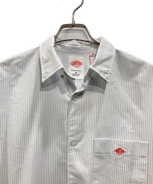 DANTON（ダントン）DANTON (ダントン) ストライプシャツワンピース スカイブルー サイズ:Sの古着・服飾アイテム