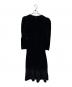 HER LIP TO (ハーリップトゥ) Embroidered Velour Midi Dress ブラック サイズ:Ｍ：9000円