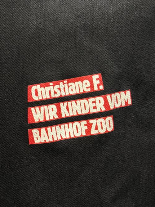 RAF SIMONS（ラフシモンズ）RAF SIMONS (ラフシモンズ) デニム イージーフィット シャツ カップル バック ブラック サイズ:ONEの古着・服飾アイテム