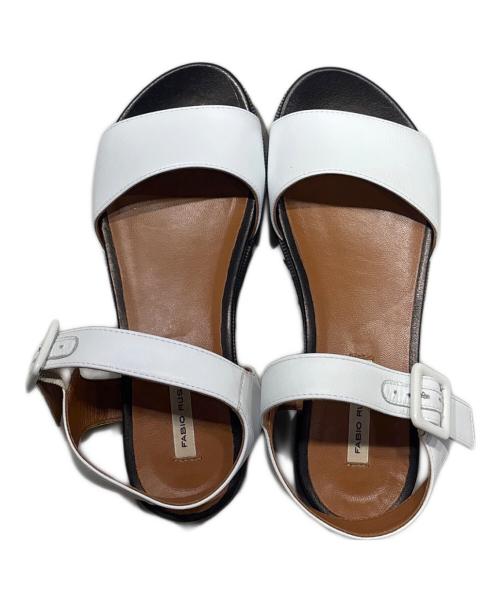 FABIO RUSCONI（ファビオルスコーニ）FABIO RUSCONI (ファビオルスコーニ) ストラップサンダル ホワイト サイズ:36の古着・服飾アイテム