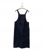 HUMAN WOMANヒューマンウーマン）の古着「ギャバストレッチジャンパースカート」｜ネイビー