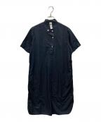 MHLエムエイチエル）の古着「シャツワンピース」｜ネイビー