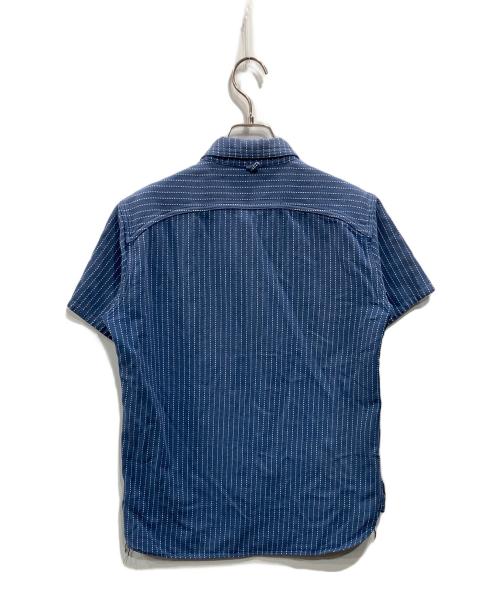ORGUEIL（オルゲイユ）ORGUEIL (オルゲイユ) S/Sストライプシャツ インディゴ サイズ:Mの古着・服飾アイテム