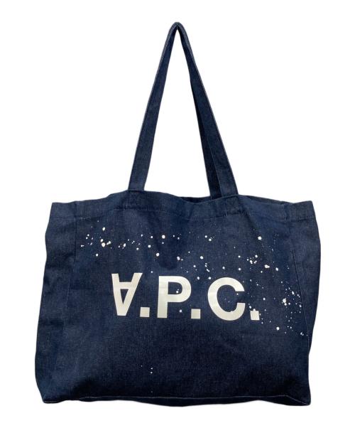 A.P.C.（アーペーセー）A.P.C. (アーペーセー) デニムトートバッグ インディゴの古着・服飾アイテム