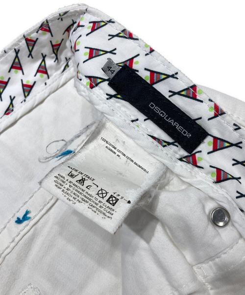 DSQUARED2（ディースクエアード）DSQUARED2 (ディースクエアード) デニムパンツ ホワイト サイズ:44の古着・服飾アイテム