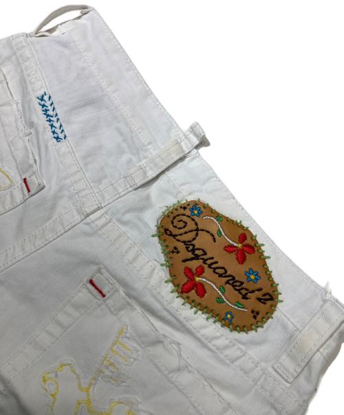 DSQUARED2（ディースクエアード）DSQUARED2 (ディースクエアード) デニムパンツ ホワイト サイズ:44の古着・服飾アイテム