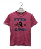 Hysteric Glamourヒステリックグラマー）の古着「ロゴプリントTシャツ」｜ピンク
