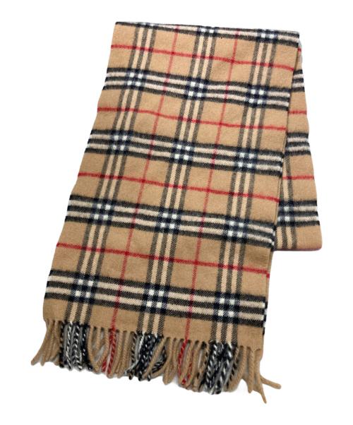 Burberry's（バーバリー）Burberry's (バーバリーズ) ノバチェックマフラー ブラウンの古着・服飾アイテム