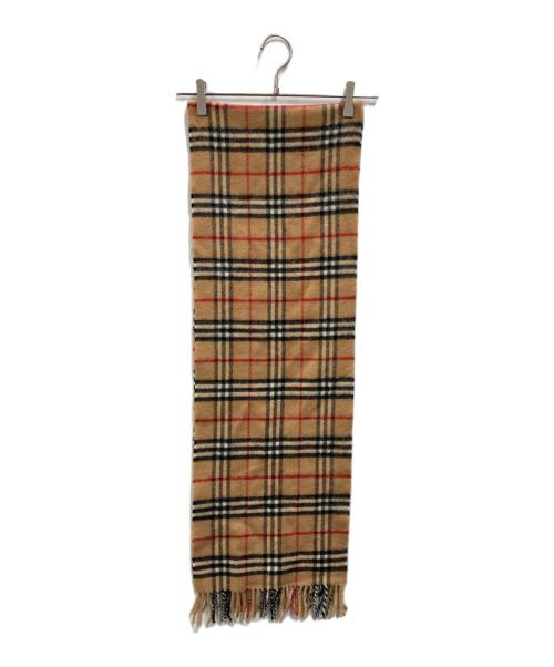 Burberry's（バーバリー）Burberry's (バーバリーズ) ノバチェックマフラー ブラウンの古着・服飾アイテム