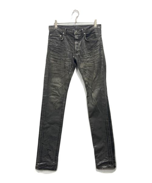 DIOR HOMME（ディオール オム）Dior Homme (ディオール オム) ラスターコーティング加工デニムパンツ ブラック サイズ:76cm (W30)の古着・服飾アイテム