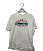 POLO RALPH LAURENポロ・ラルフローレン）の古着「コットン ジャージー グラフィック Tシャツ」｜ホワイト