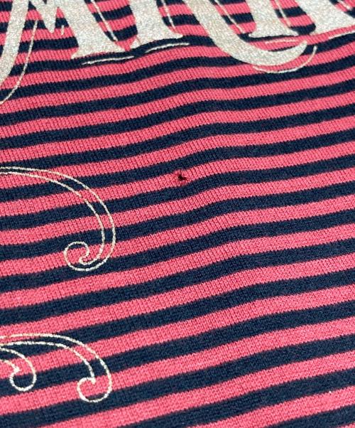 Hysteric Glamour（ヒステリックグラマー）Hysteric Glamour (ヒステリックグラマー) Littele Barrie ボーダーTシャツ レッド サイズ:Ｓの古着・服飾アイテム