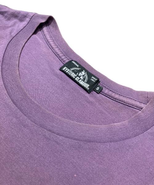 Hysteric Glamour（ヒステリックグラマー）Hysteric Glamour (ヒステリックグラマー) COVERGIRL プリント Tシャツ パープル サイズ:Ｓの古着・服飾アイテム