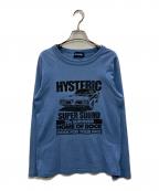hystericsヒステリックス）の古着「ロングスリーブカットソー」｜ブルー