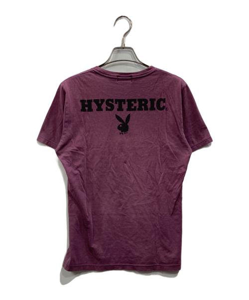 Hysteric Glamour（ヒステリックグラマー）Hysteric Glamour (ヒステリックグラマー) PLAY BOY (プレイボーイ) プリントTシャツ パープル サイズ:Ｓの古着・服飾アイテム