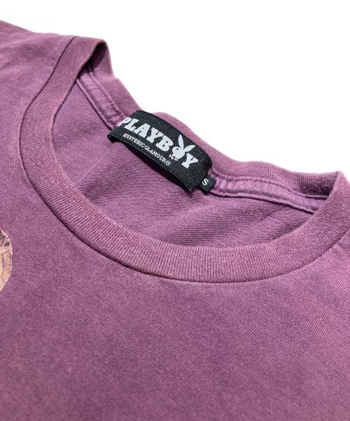 Hysteric Glamour（ヒステリックグラマー）Hysteric Glamour (ヒステリックグラマー) PLAY BOY (プレイボーイ) プリントTシャツ パープル サイズ:Ｓの古着・服飾アイテム