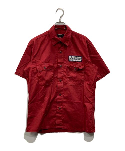 Hysteric Glamour（ヒステリックグラマー）Hysteric Glamour (ヒステリックグラマー) バックプリントワークシャツ レッド サイズ:Ｓの古着・服飾アイテム