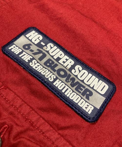 Hysteric Glamour（ヒステリックグラマー）Hysteric Glamour (ヒステリックグラマー) バックプリントワークシャツ レッド サイズ:Ｓの古着・服飾アイテム