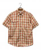 CarHarttカーハート）の古着「半袖ウエスタンシャツ」｜オレンジ