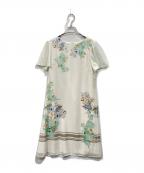 sunaunaスーナウーナ）の古着「花柄プリントワンピース」｜ホワイト