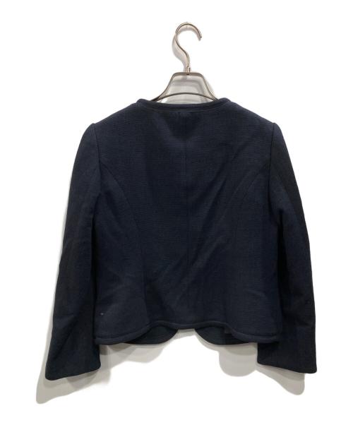 any Sis（エニィスィス）any SiS (エニィスィス) ミニライトボーダー ジャケット ネイビー サイズ:2の古着・服飾アイテム